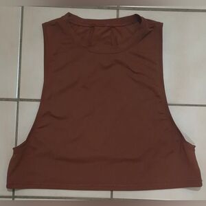 Lululemon Muscle Love Crop Tank Tough – Dark Terracotta (6)
